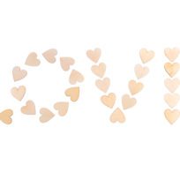 LOVE con 36 corazones de madera - LOVERSpack