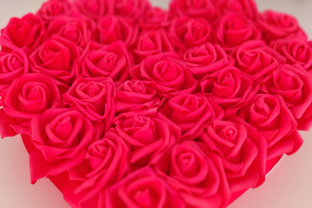 Corazón Rosas Goma Eva Rojo - LOVERSpack