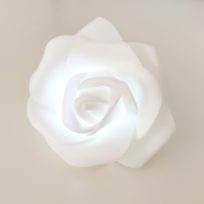 Rosas Goma Eva Luz Led Blanca